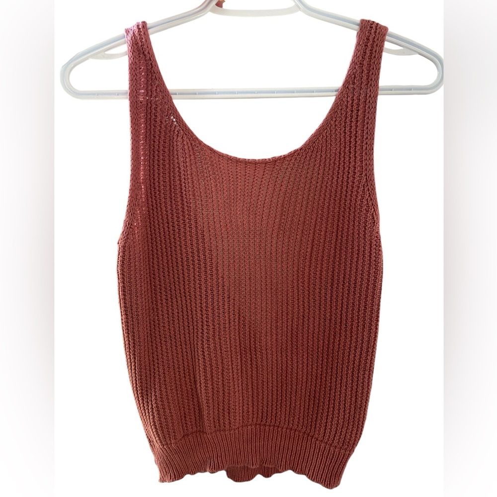 Open Back Knit Tank